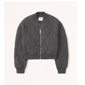 Abercrombie & Fitch Dark Gray Bomber Jacket